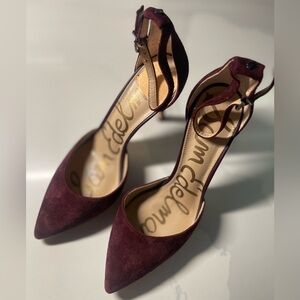 Sam Edelman Suede Delilah d'
Orsay Burgundy Pumps